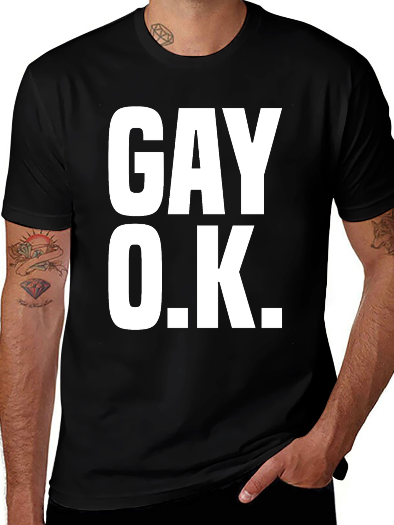 Variant 13 of Gay O.K. Graphic T-Shirt - Comfortable Casual Wear