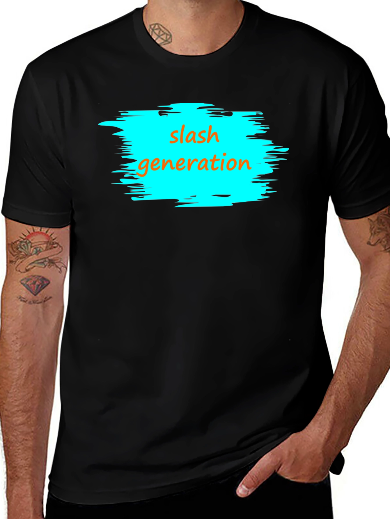 Variant 29 of Slash Generation Black T-Shirt