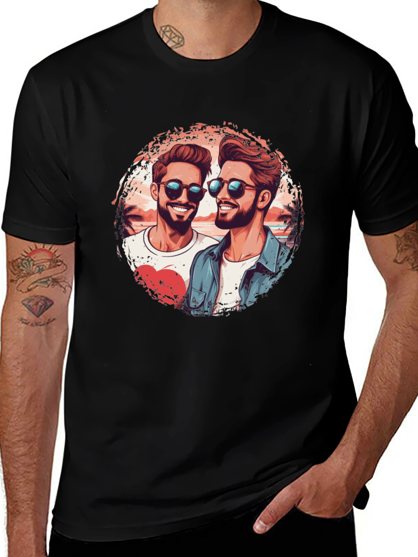 Variant 21 of Cool Dude T-Shirt - Beach Vibes