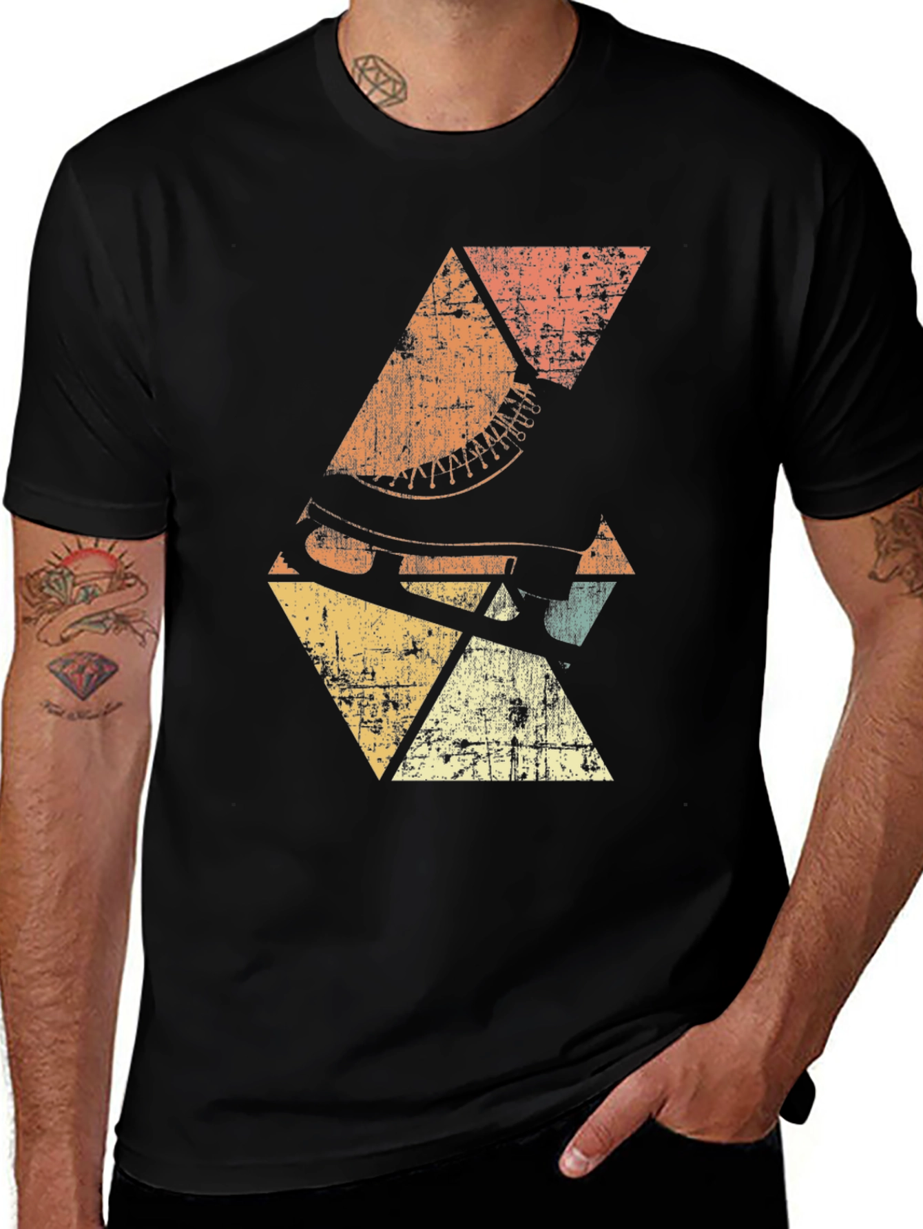 Variant 27 of Retro Ice Skate Graphic T-Shirt - Vintage Style