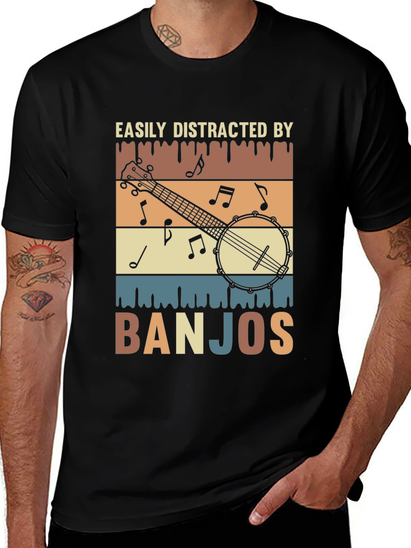 Variant 19 of Easily Distracted By Banjos Graphic T-Shirt