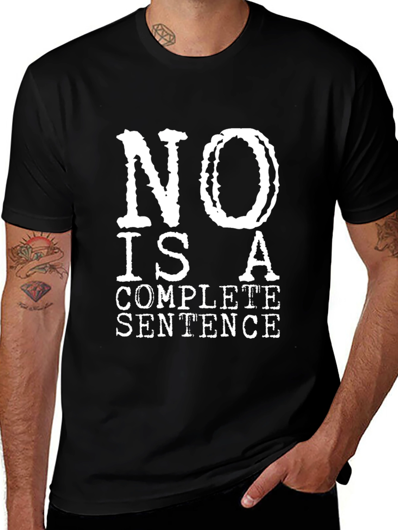 Variant 27 of Humorous T-Shirt - "No is a Complete Sentence"
