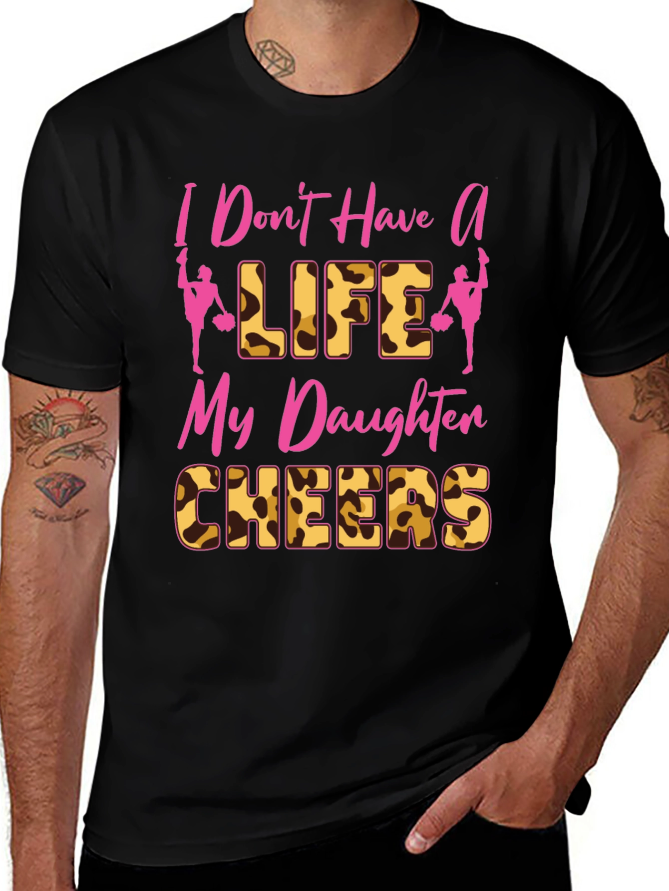 Variant 28 of Cheer Mom Tee - I Don't Have A Life My Daughter Cheers T-Shirt