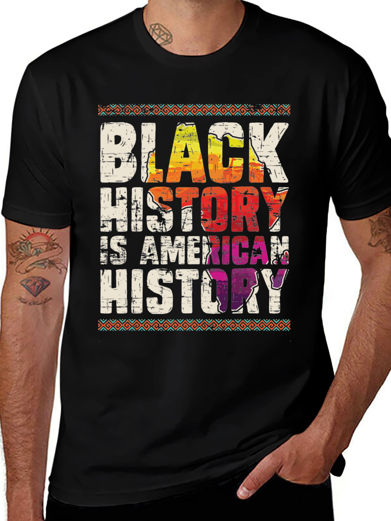 Variant 18 of Black History is American History Graphic Tee