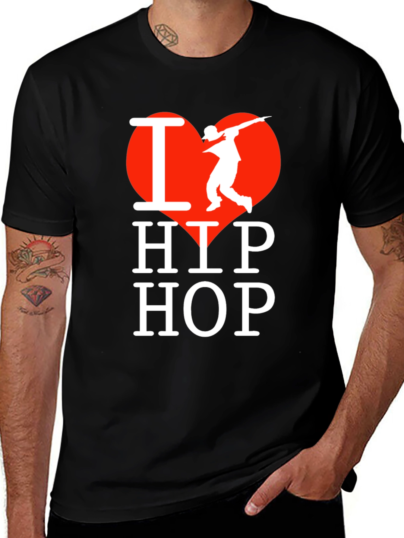 Variant 13 of I Heart Hip Hop T-Shirt - Dance Lover's Tee