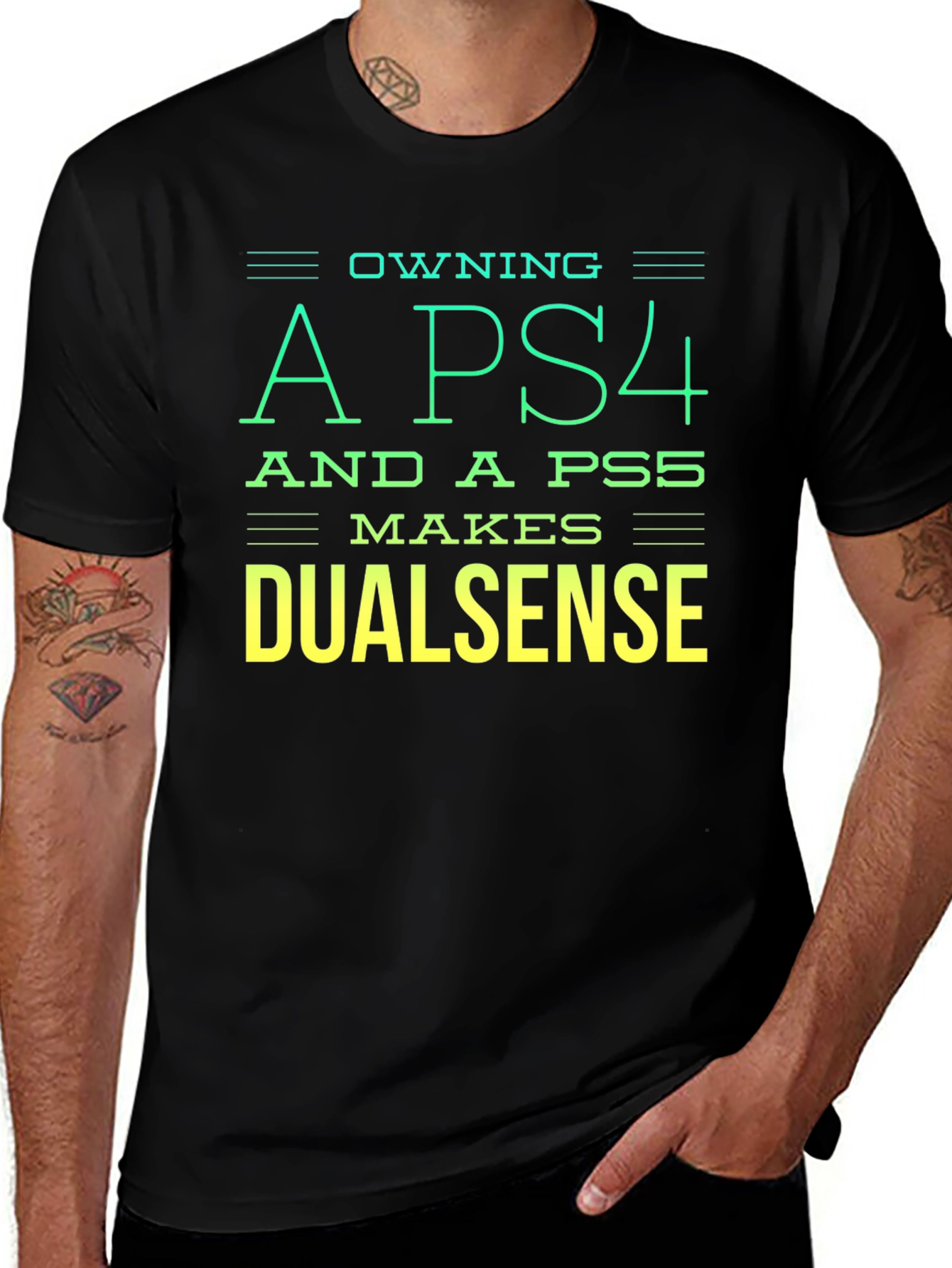 Owning A PS4 & PS5 Makes Dualsense T-Shirt