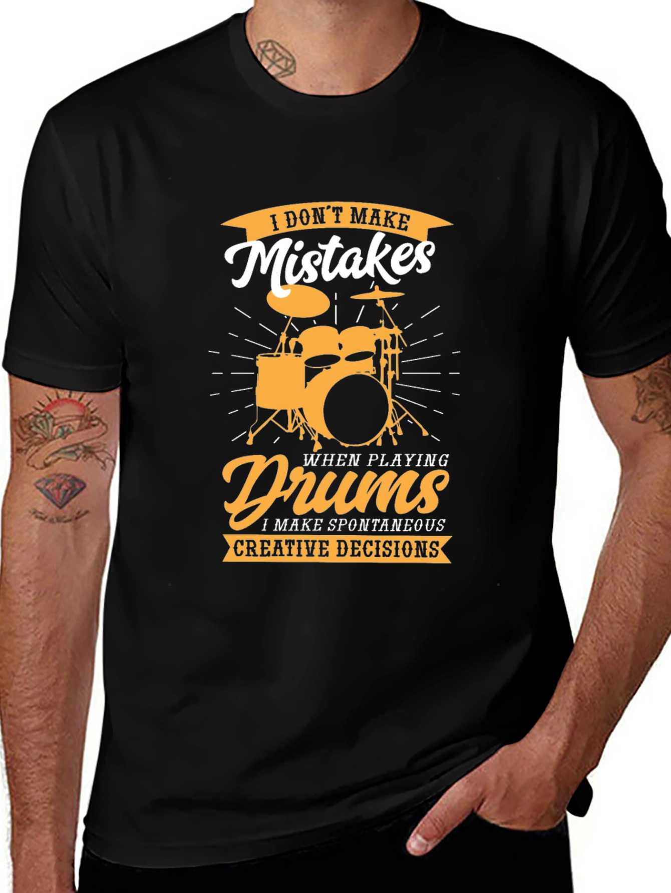 Variant 23 of Drummer T-Shirt: I Don't Make Mistakes