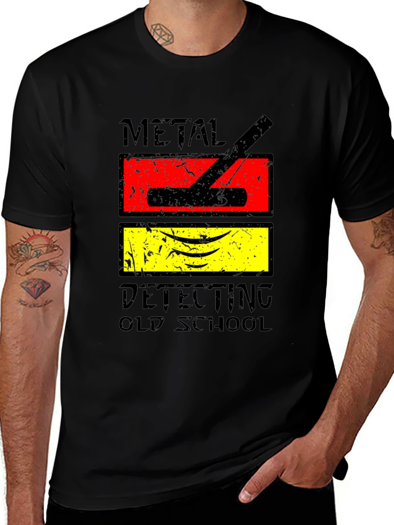 Variant 21 of Metal Detecting Old School T-Shirt
