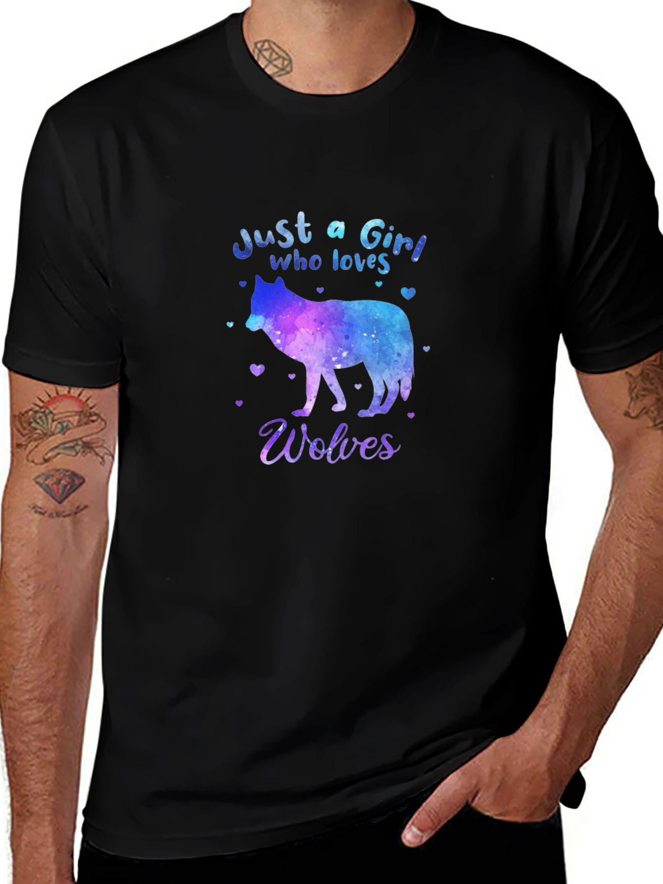 Variant 11 of Just a Girl Who Loves Wolves T-Shirt