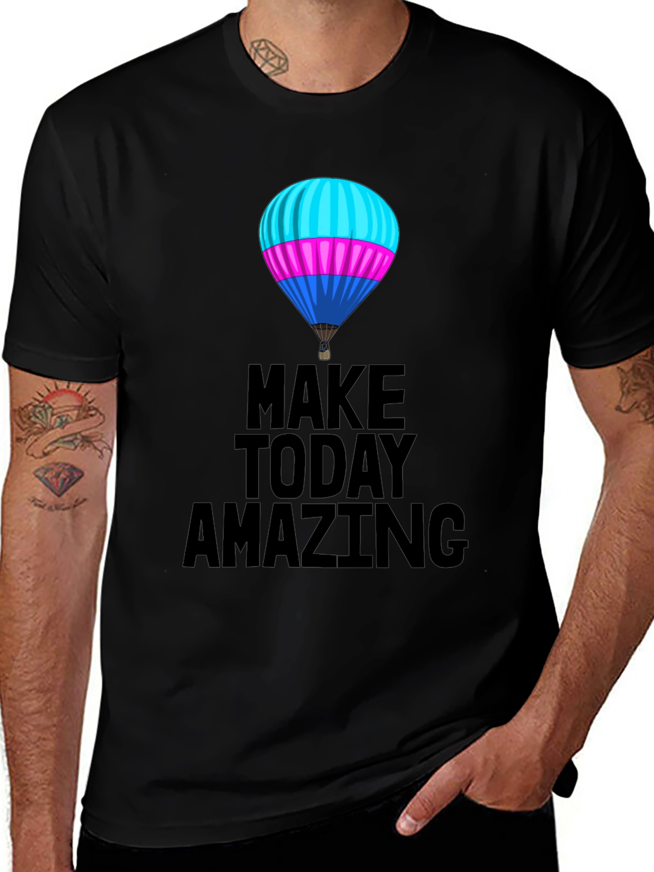 Variant 4 of Make Today Amazing T-Shirt - Hot Air Balloon