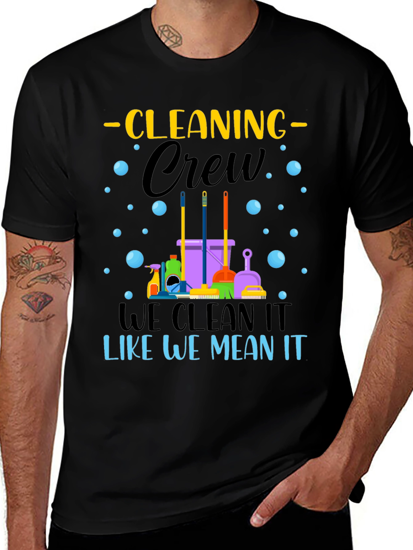 Cleaning Crew Graphic T-Shirt