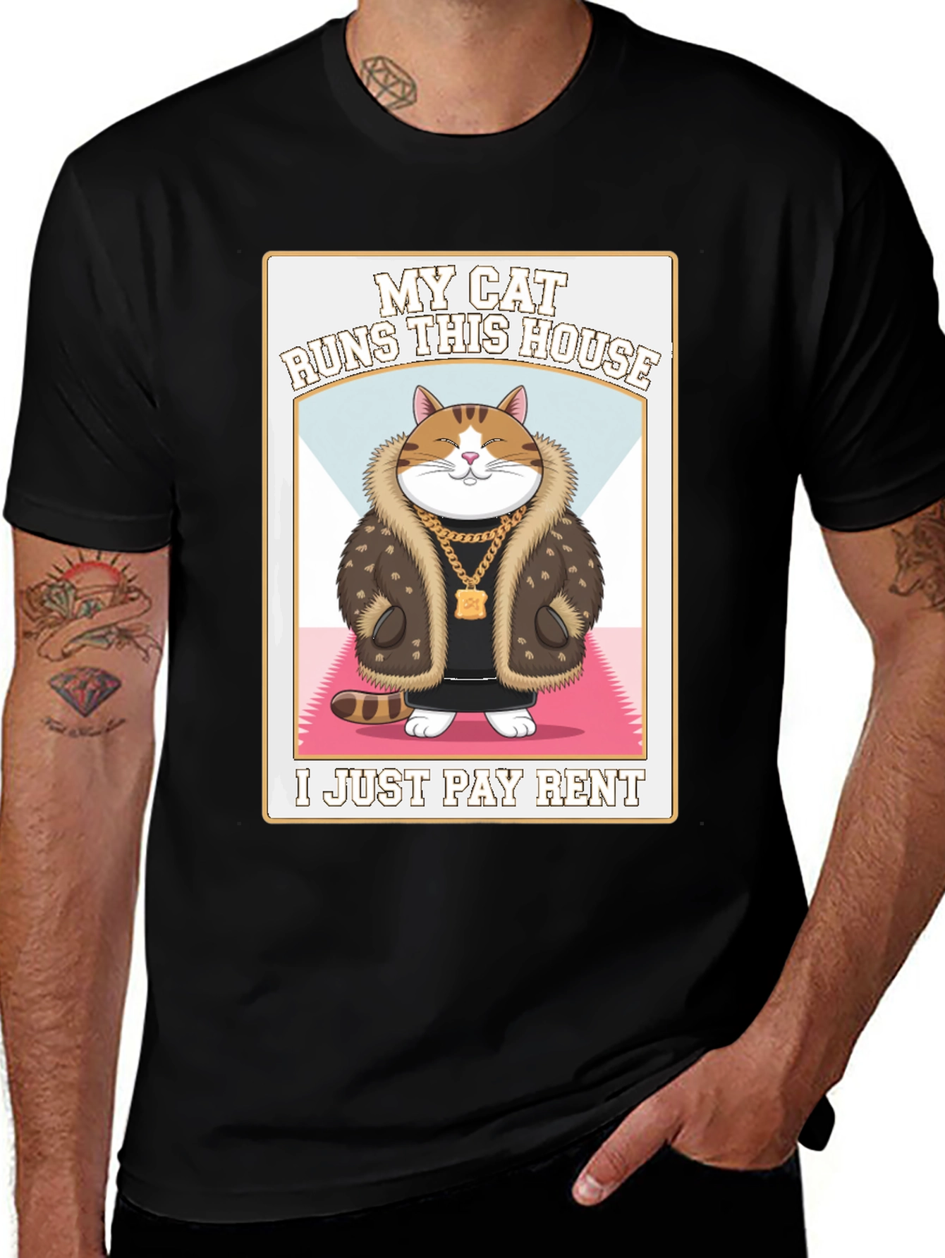 Variant 6 of My Cat Runs This House T-Shirt