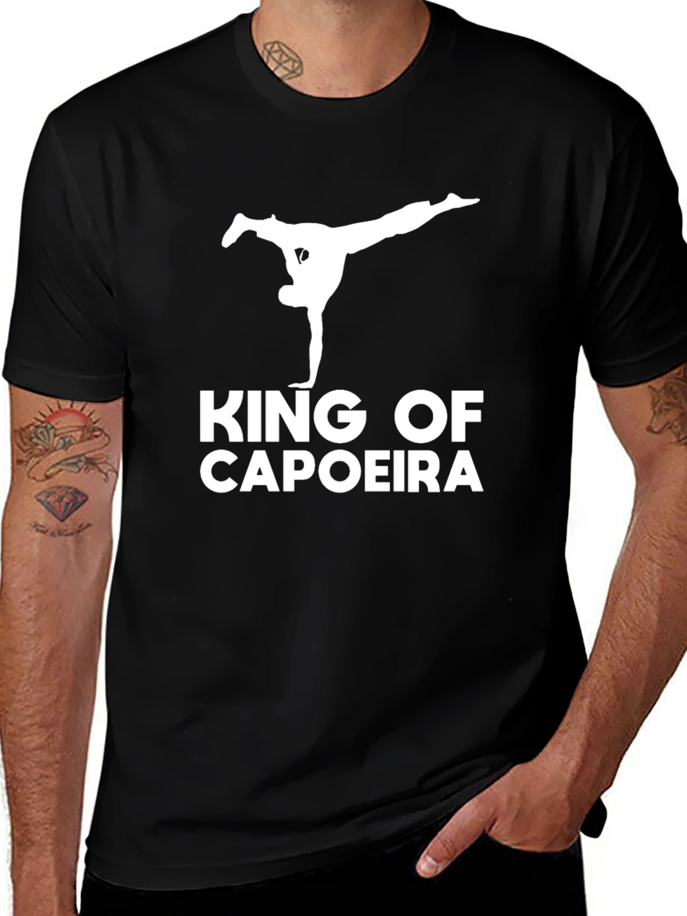 King of Capoeira Black T-Shirt