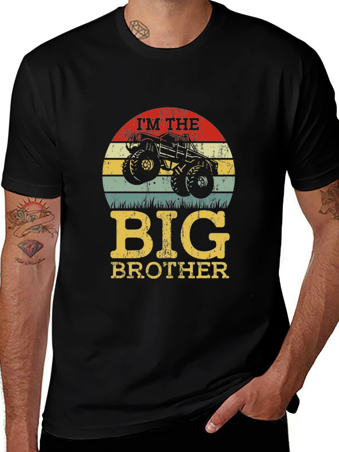 Variant 23 of I'm The Big Brother Monster Truck Tee