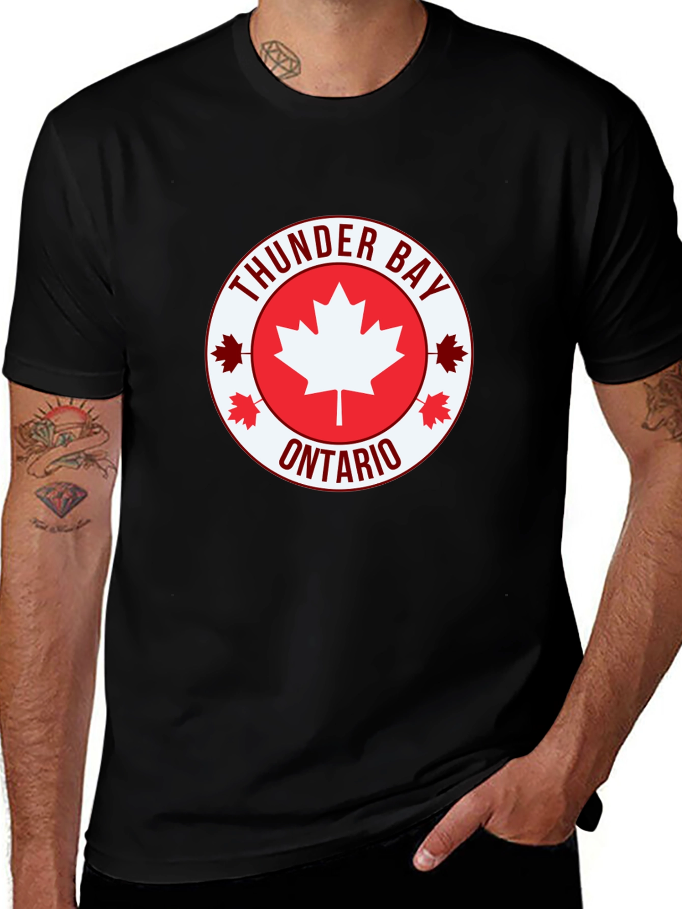 Thunder Bay Ontario Maple Leaf T-Shirt