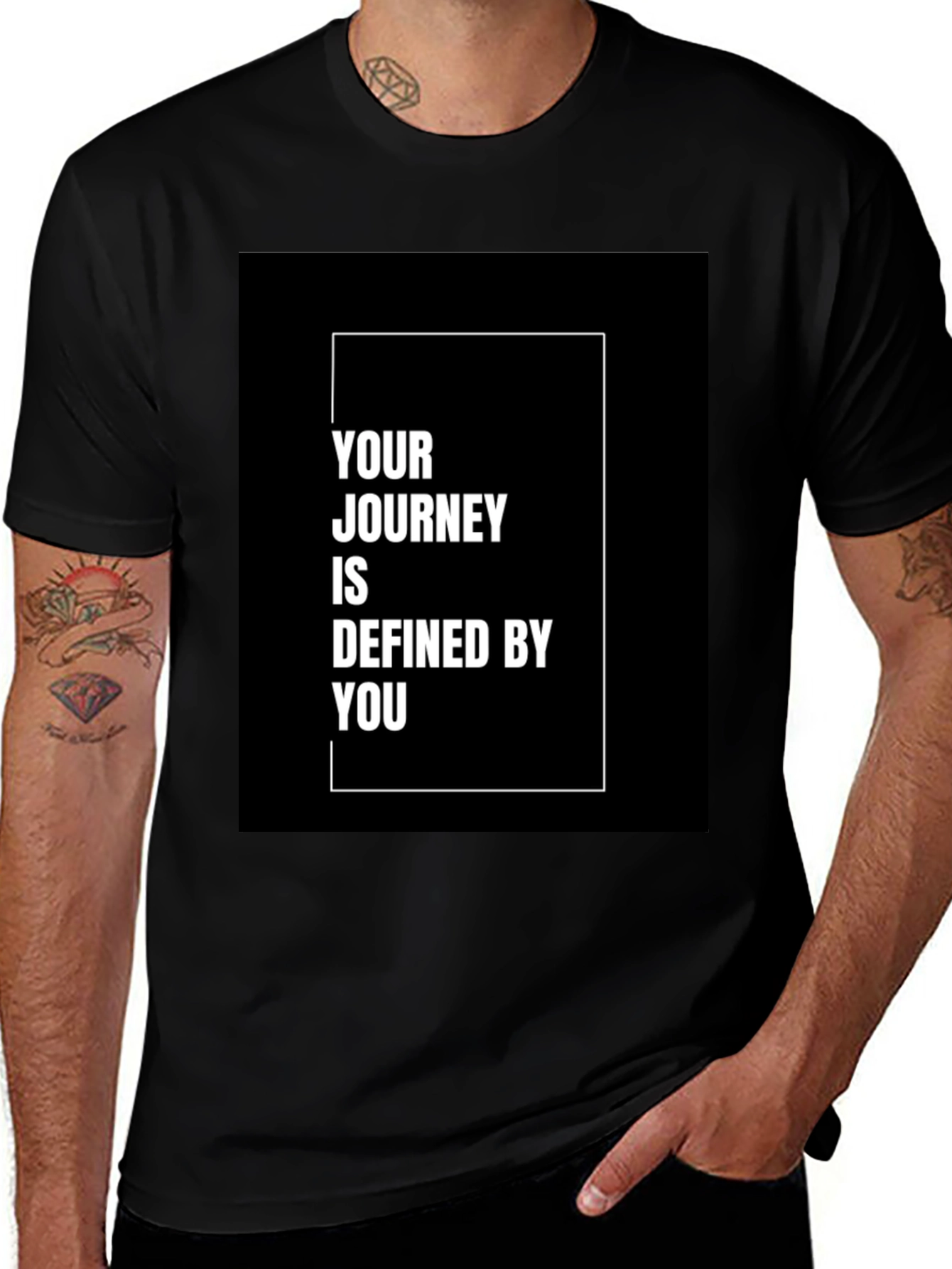 Variant 6 of Inspirational Journey Defined by You Black T-Shirt