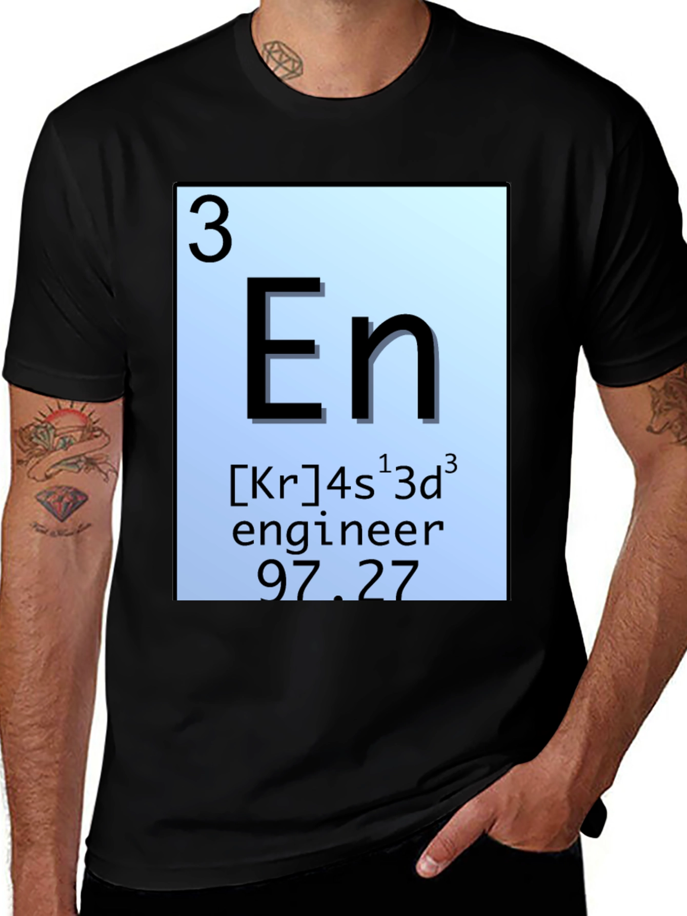 Variant 28 of Engineer Periodic Table T-Shirt