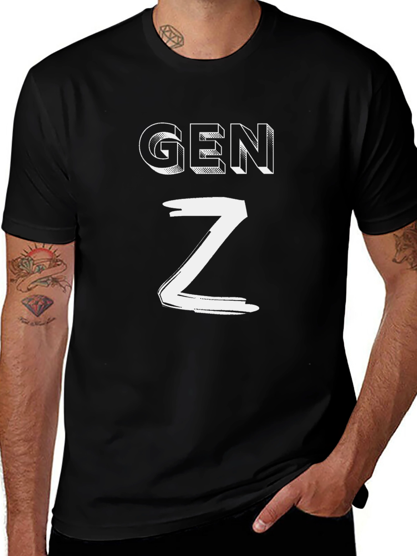 Gen Z Graphic Tee - Stylish Cotton T-Shirt