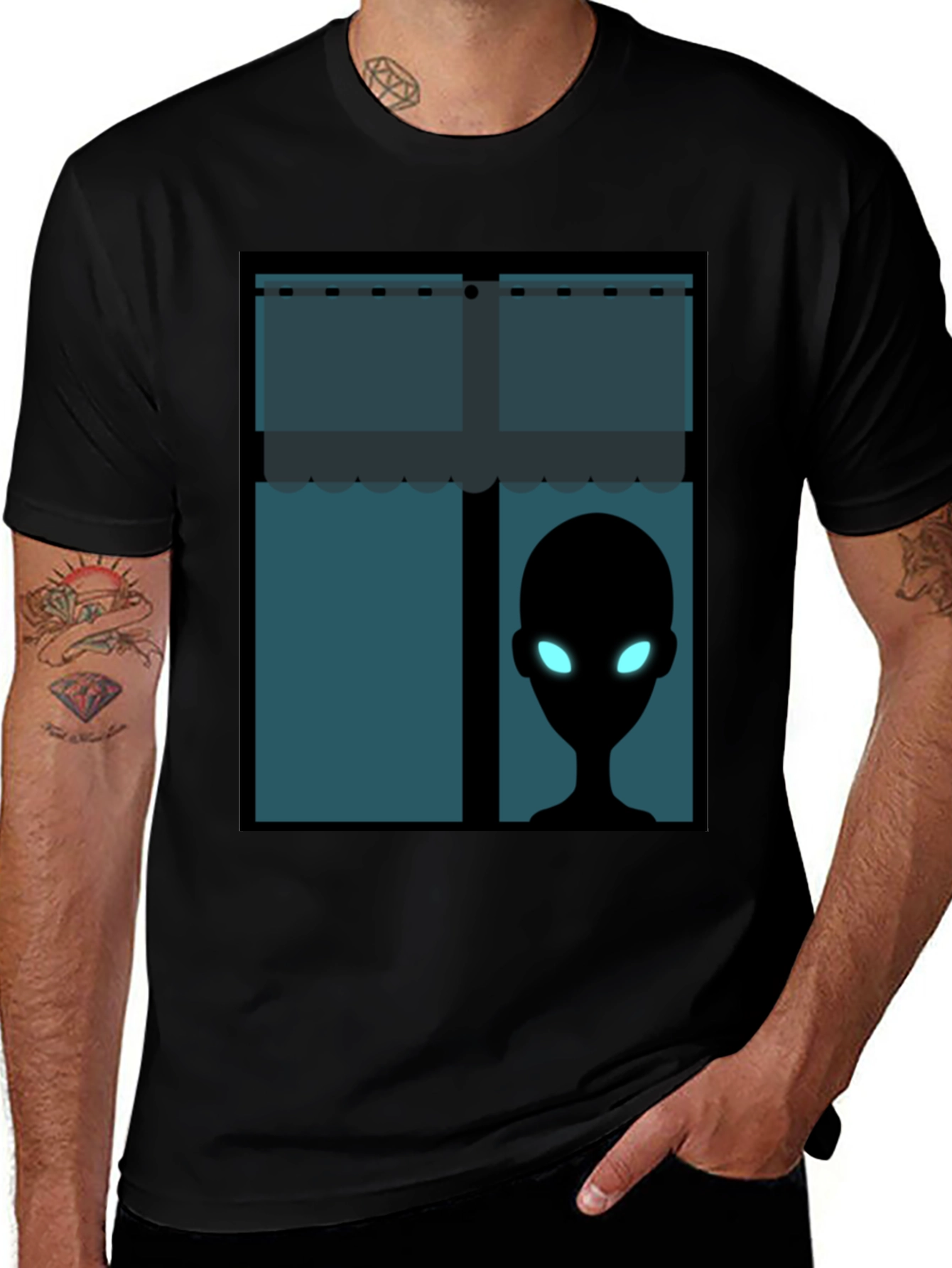 Variant 21 of Alien Window View T-Shirt