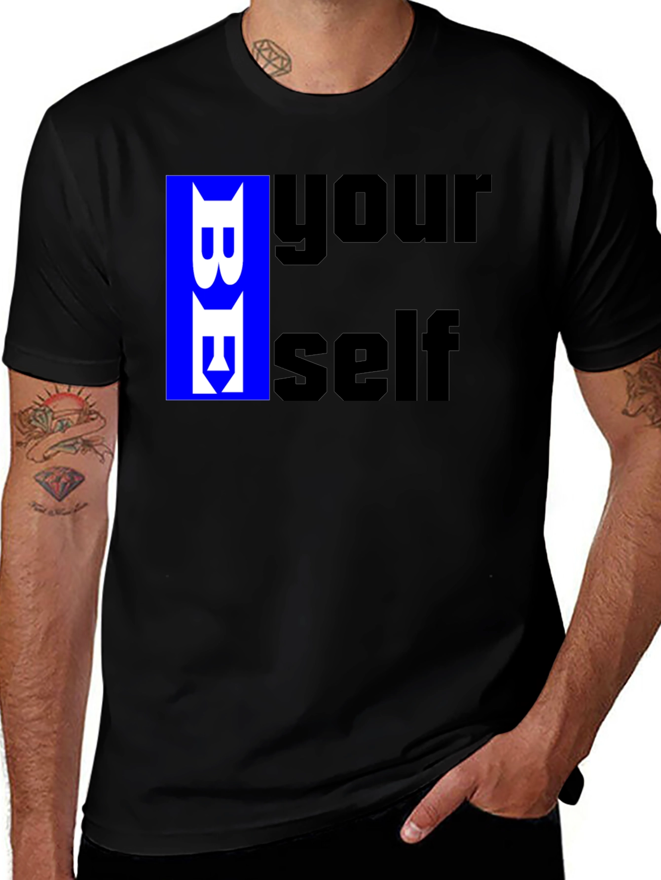 Variant 12 of Be Yourself T-Shirt - Black