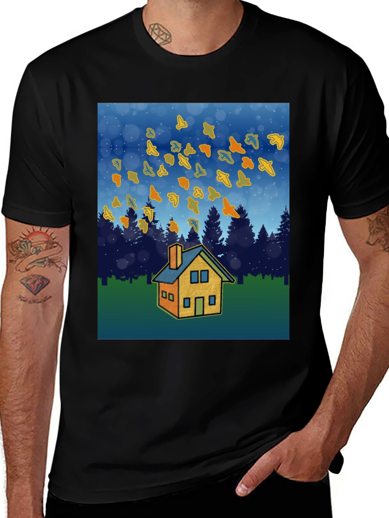 Variant 25 of Autumn Home T-Shirt - Cozy Fall Design
