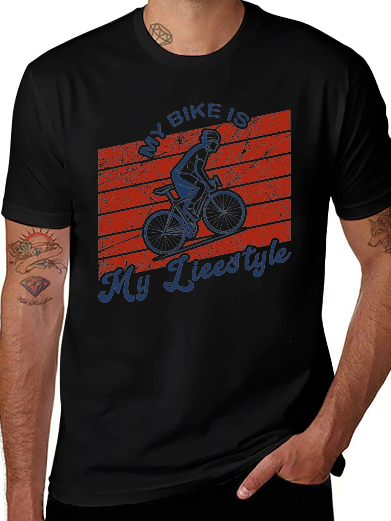 Variant 2 of My Bike is My Lifestyle Graphic T-Shirt