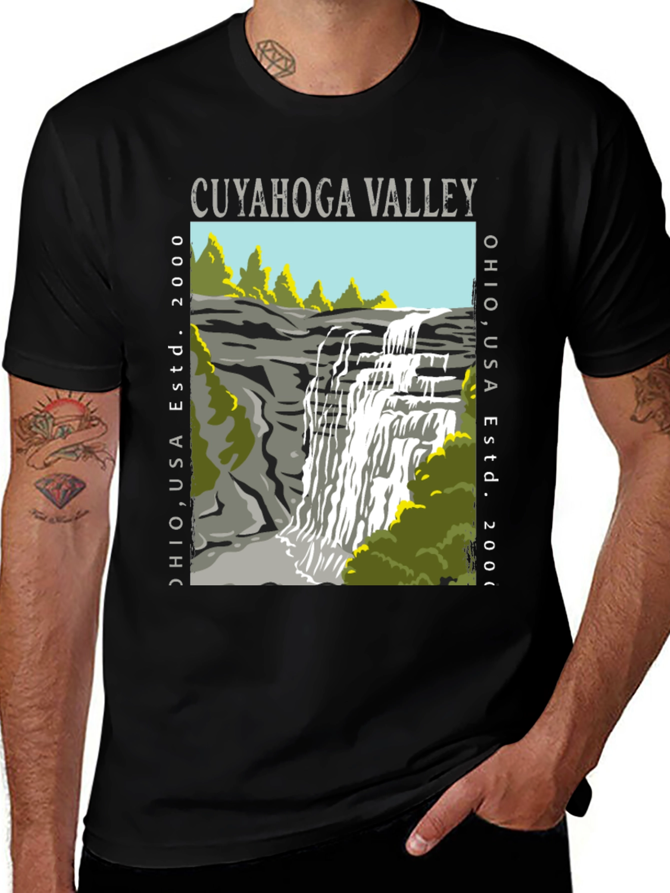 Variant 30 of Cuyahoga Valley Waterfall Graphic Tee