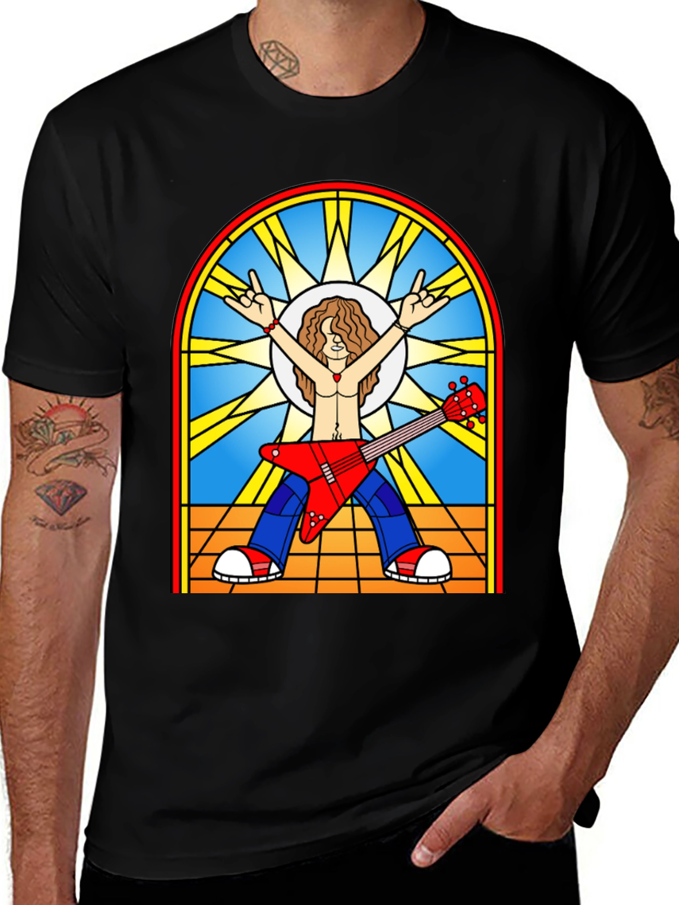 Variant 22 of Stained Glass Rocker Tee