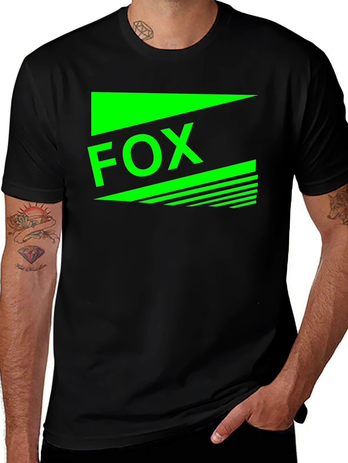 Variant 3 of Fox Graphic Black T-Shirt