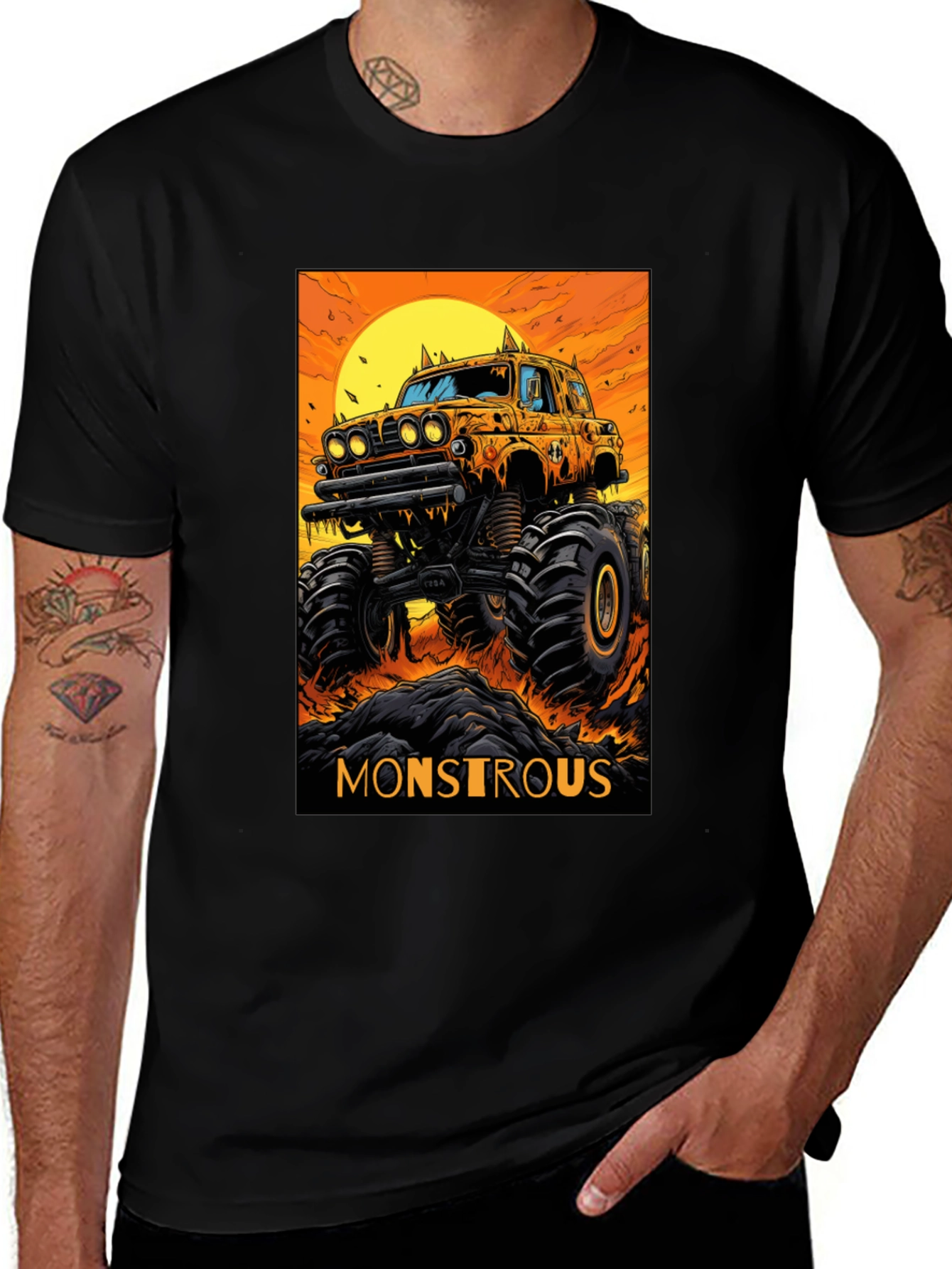 Variant 19 of Monster Truck Graphic Tee - Monstrous Design