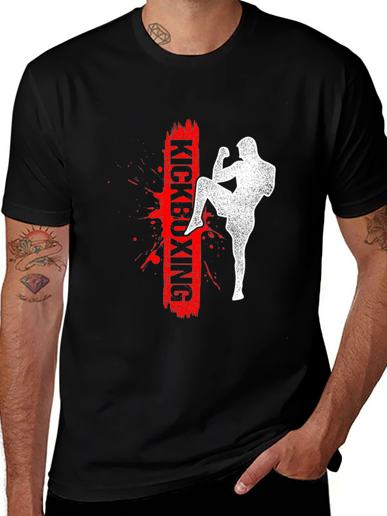 Variant 26 of Kickboxing Graphic Print T-Shirt