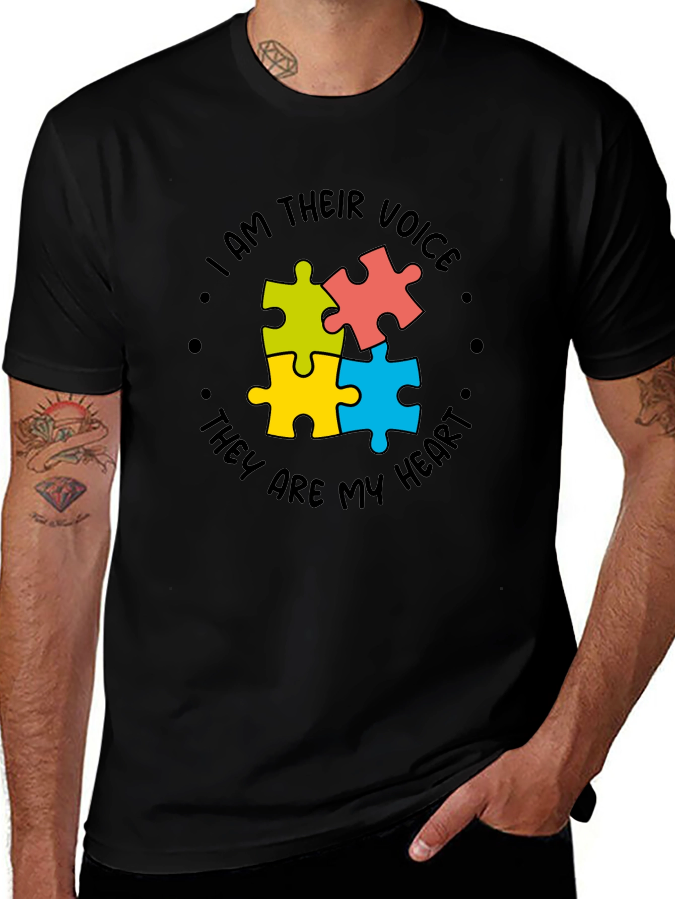 Variant 29 of Autism Awareness Tee - Puzzle Piece Heart