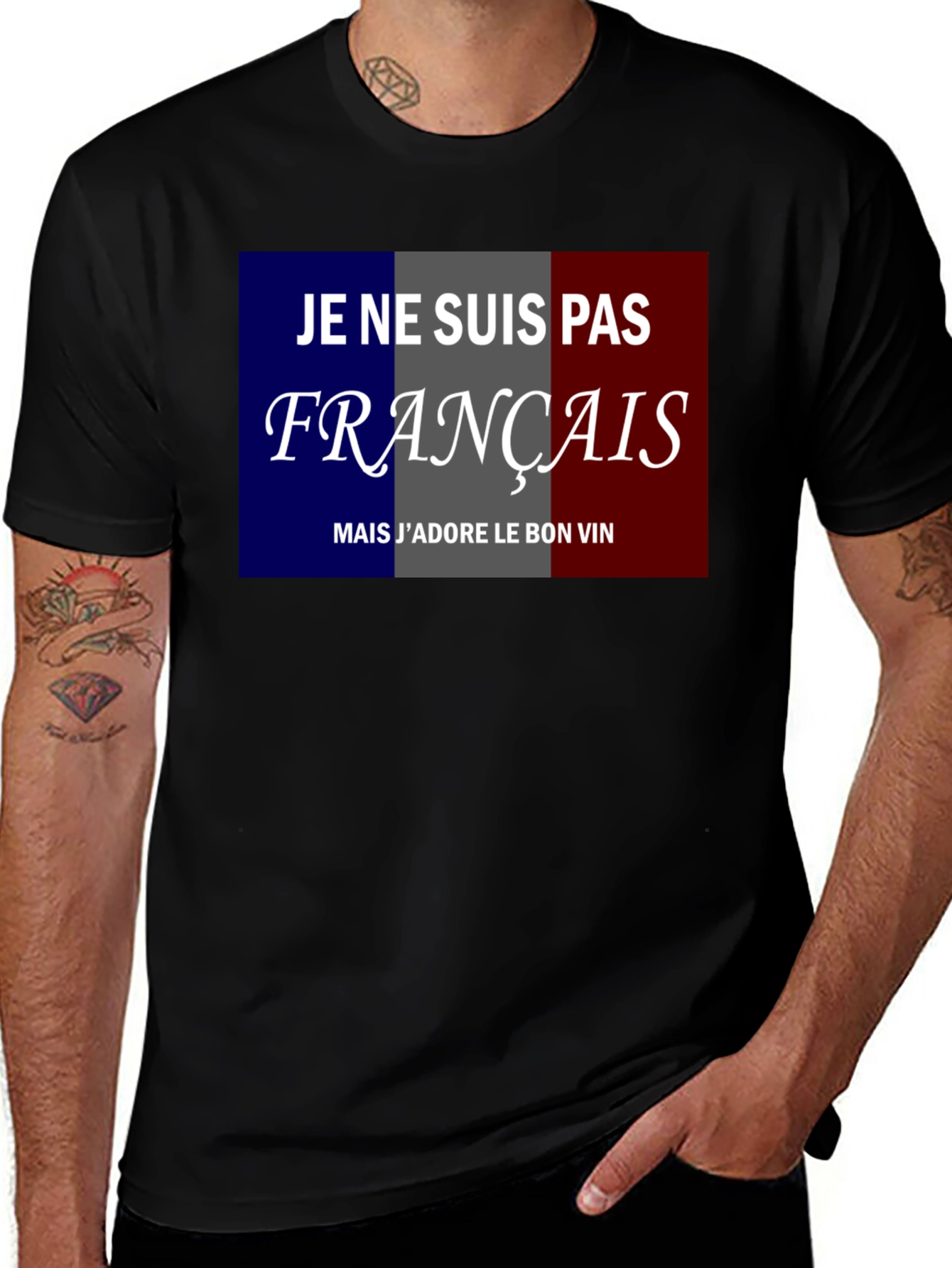 Variant 5 of Funny French Wine Lover T-Shirt