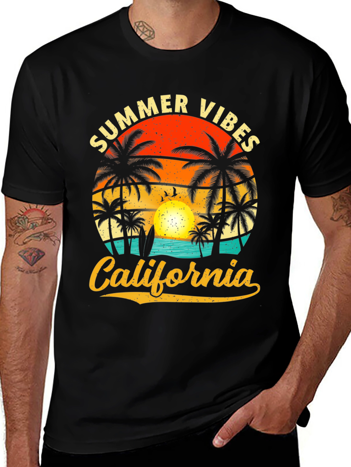 Variant 21 of Summer Vibes California Graphic Tee
