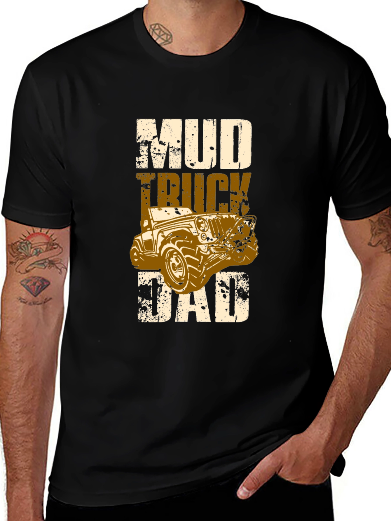 Variant 3 of Mud Truck Dad T-Shirt - Off-Road Adventure Apparel