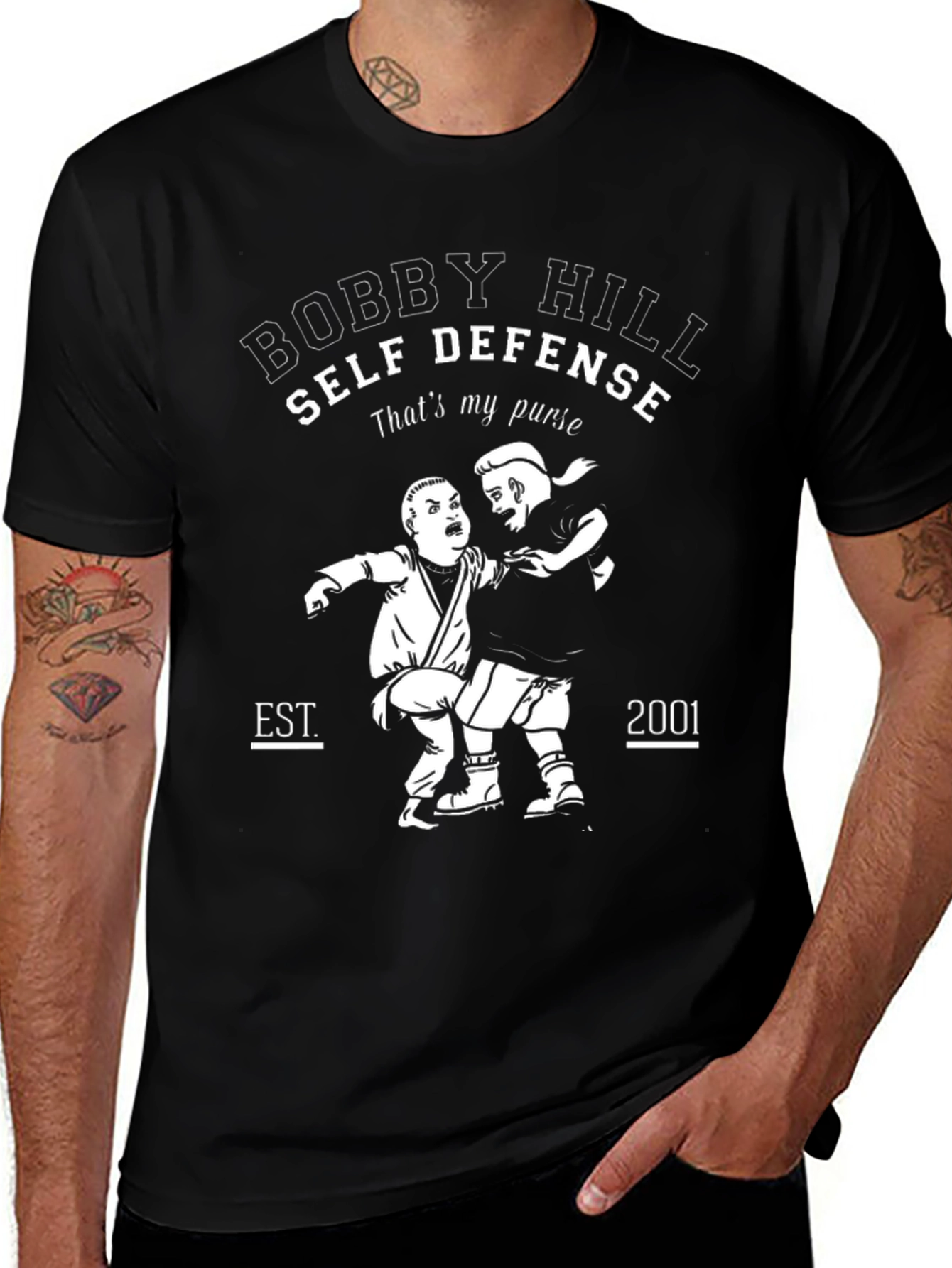 Bobby Hill Self Defense T-Shirt - That's My Purse!