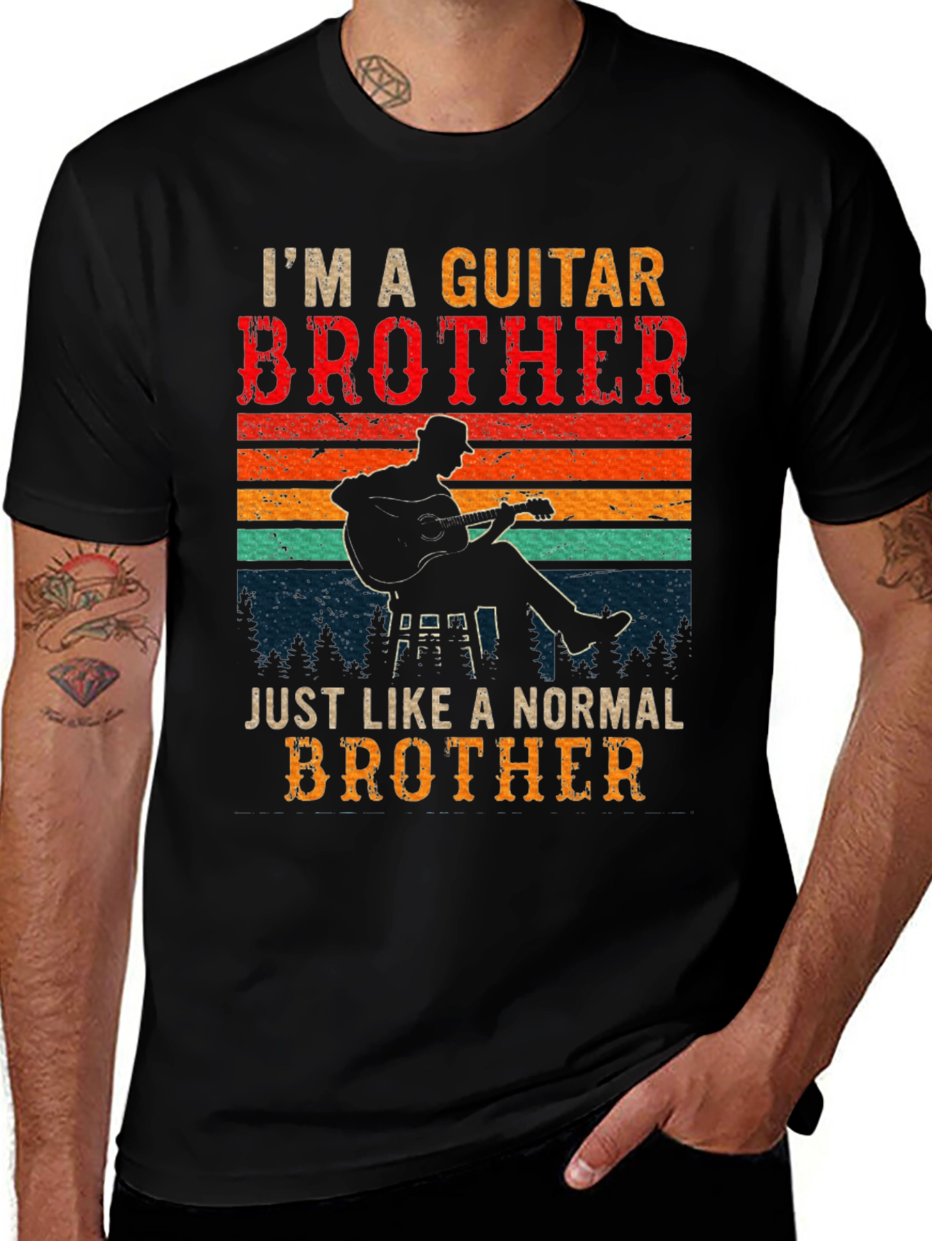 Variant 9 of Guitar Brother Graphic Tee