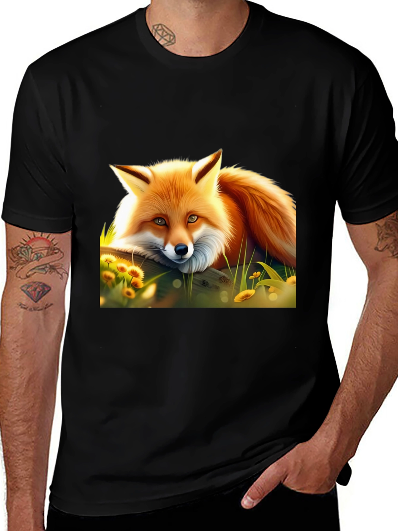 Variant 7 of Fox Graphic Tee - Premium Comfort Fit