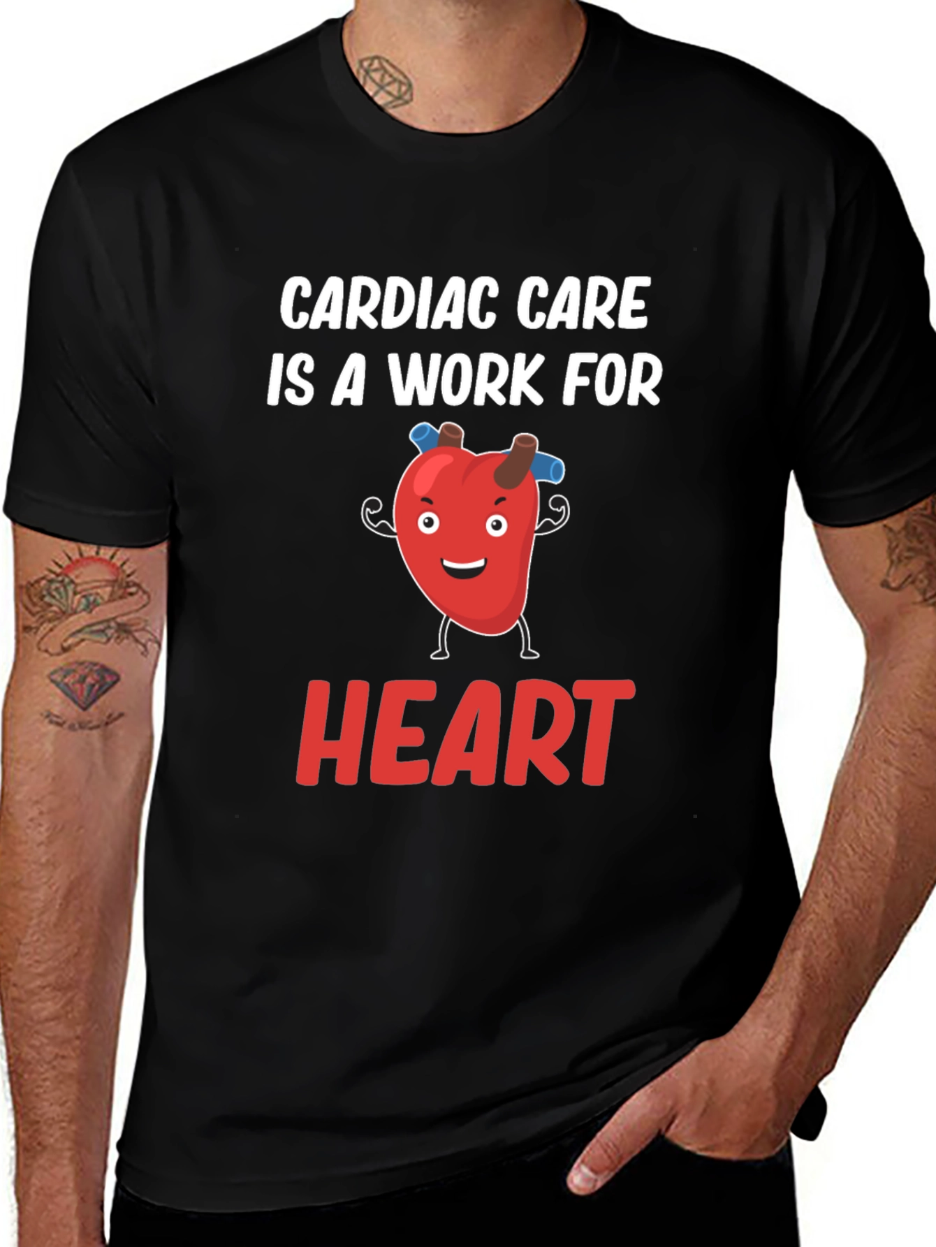 Variant 21 of Cardiac Care Heart Graphic T-Shirt