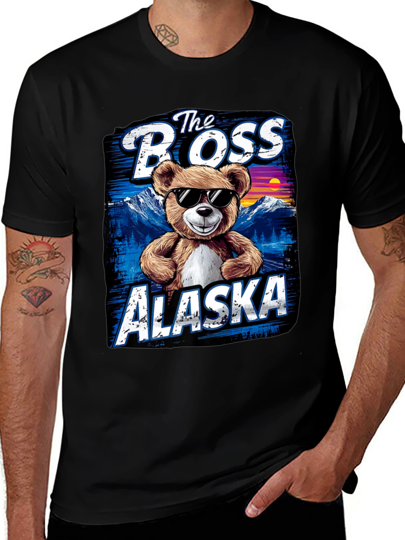 The Boss Alaska Bear Graphic T-Shirt