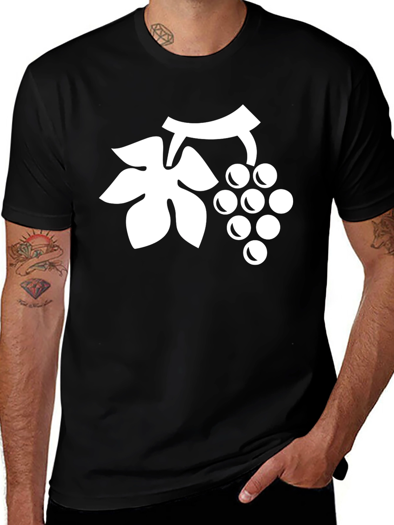 Variant 4 of Grape Vine Graphic Tee - Stylish Casual Wear