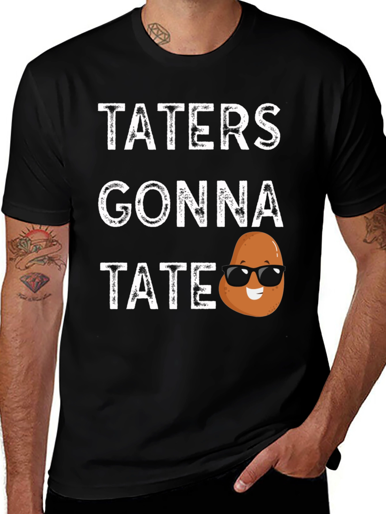 Variant 12 of Taters Gonna Tate Funny Potato Graphic T-Shirt