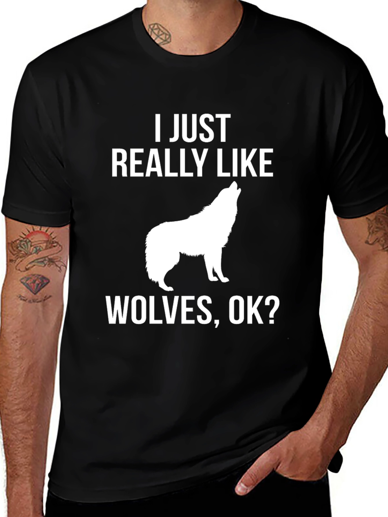 Variant 17 of I Just Really Like Wolves T-Shirt