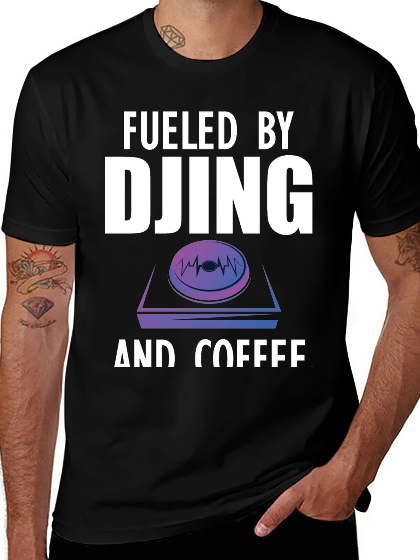 Fueled By DJing and Coffee Graphic Tee