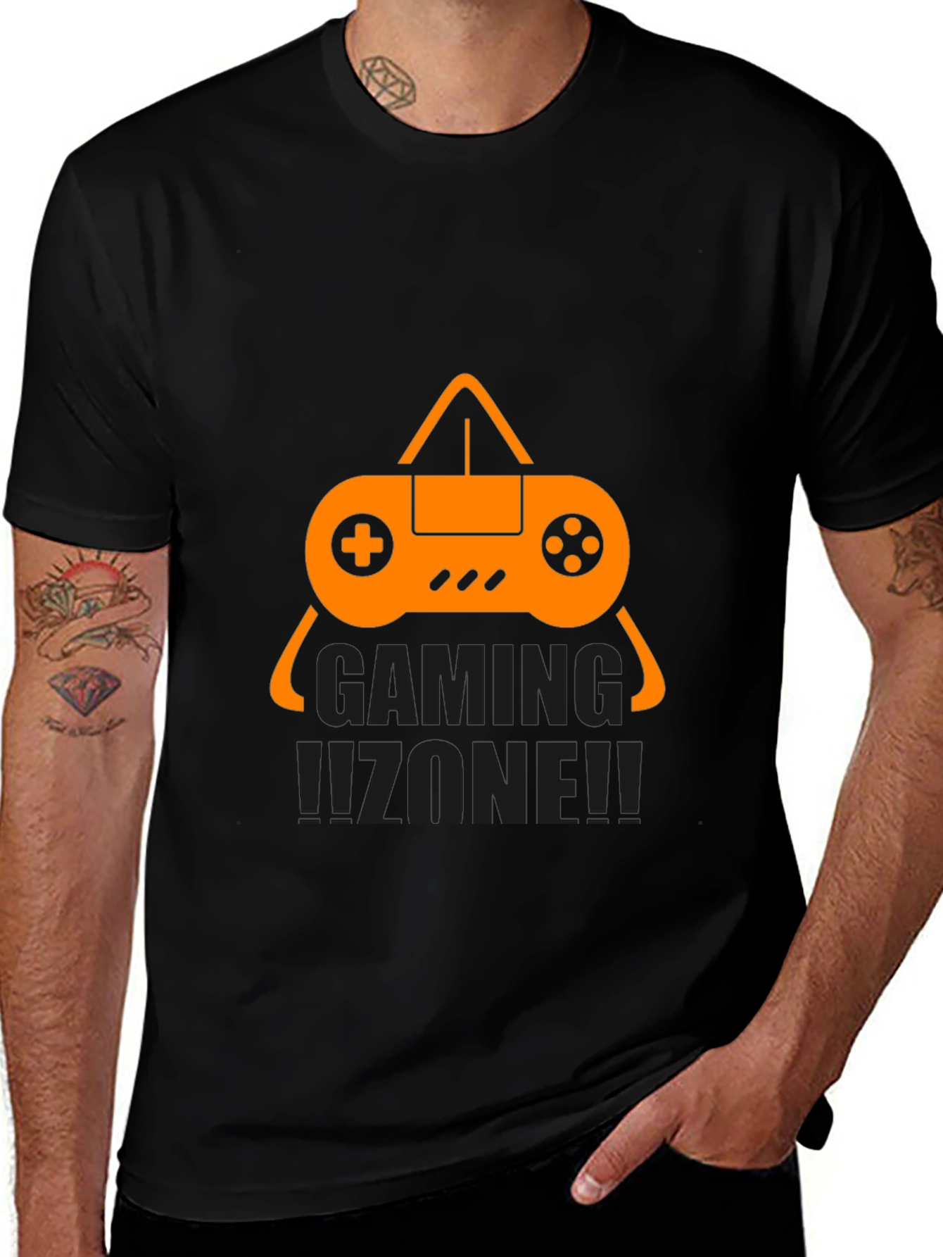 Variant 10 of Gaming Zone Black T-Shirt - Gamer Style!