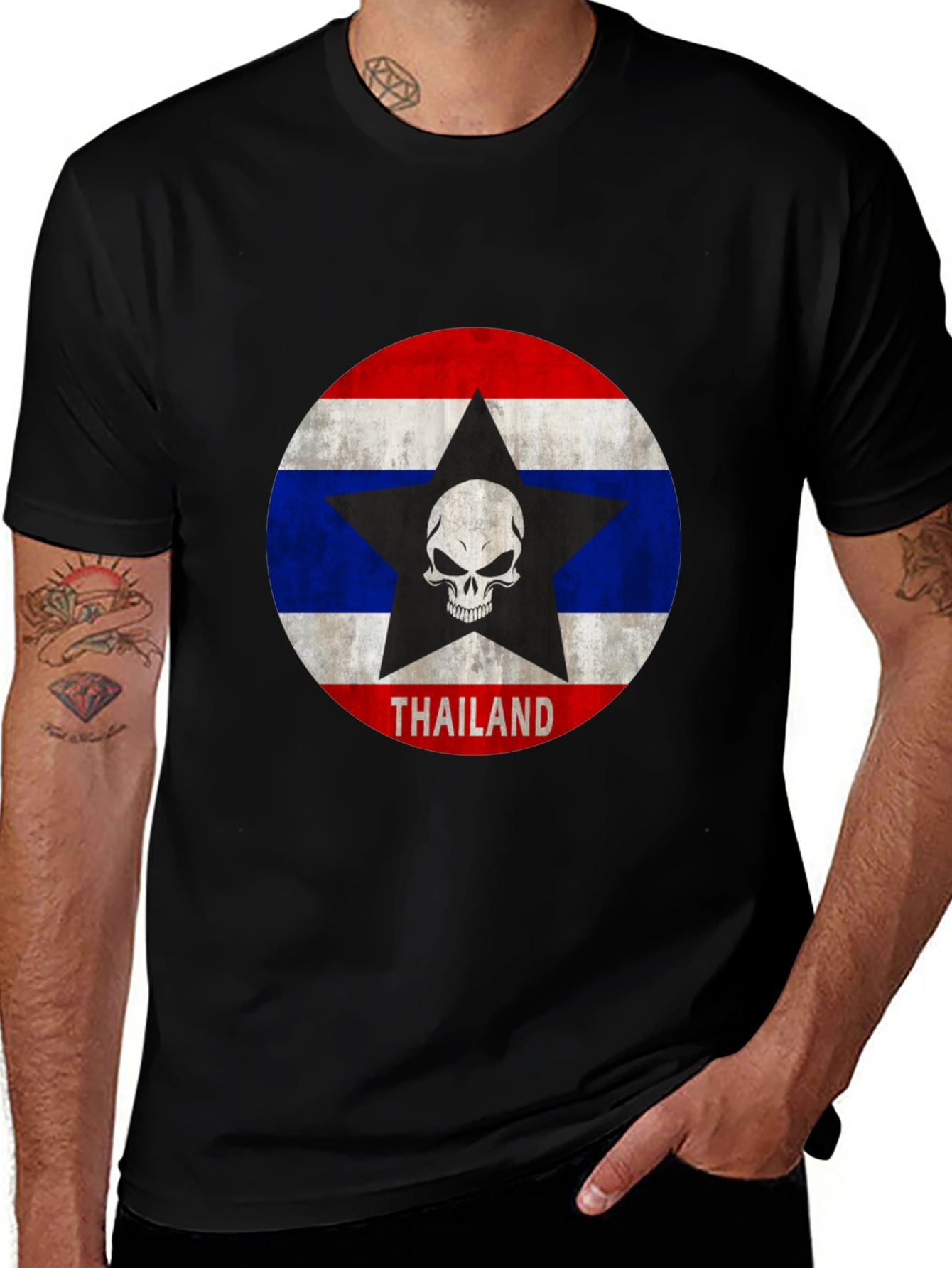 Thailand Skull Star T-Shirt