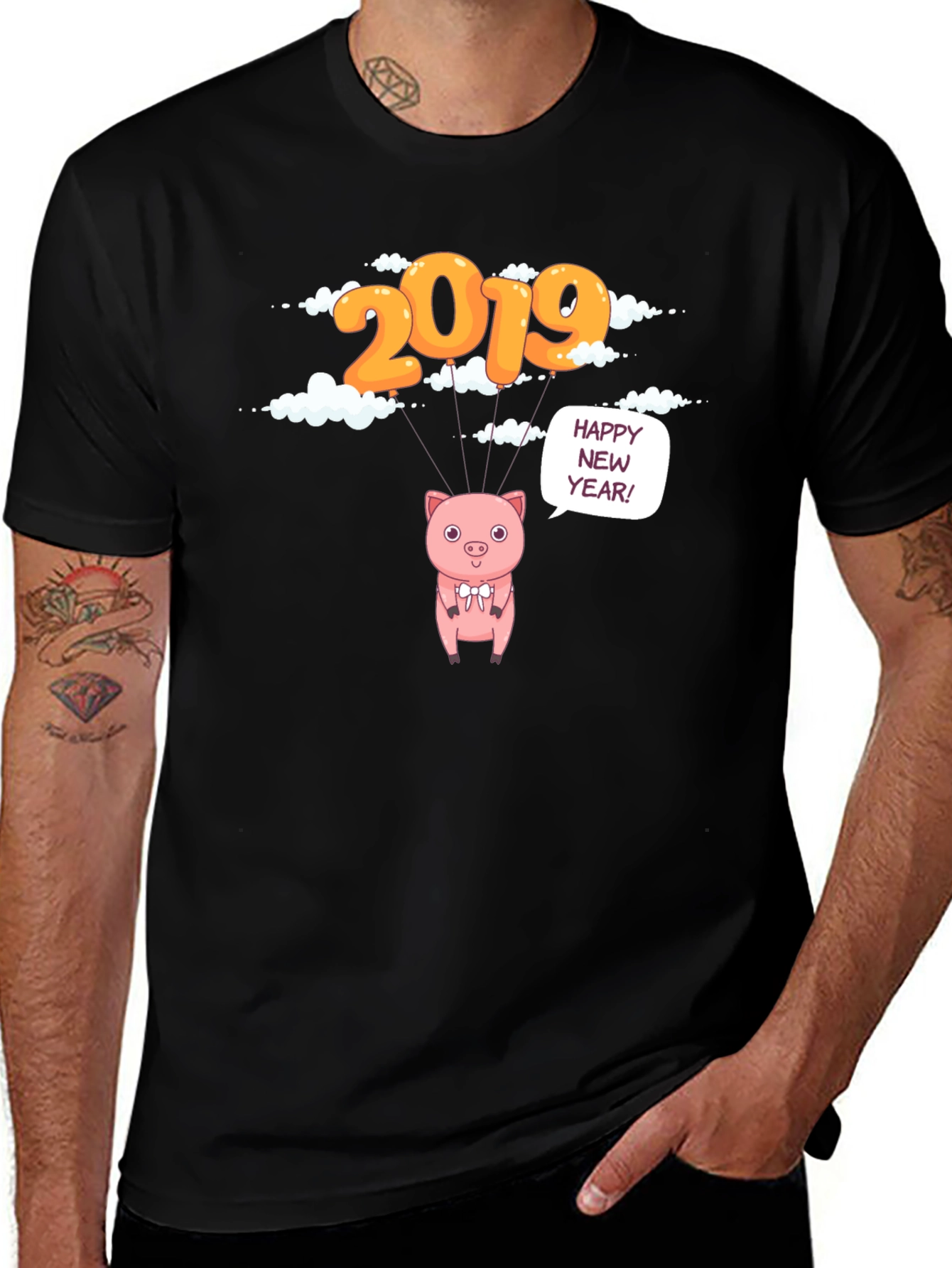 2019 Pig Happy New Year T-Shirt