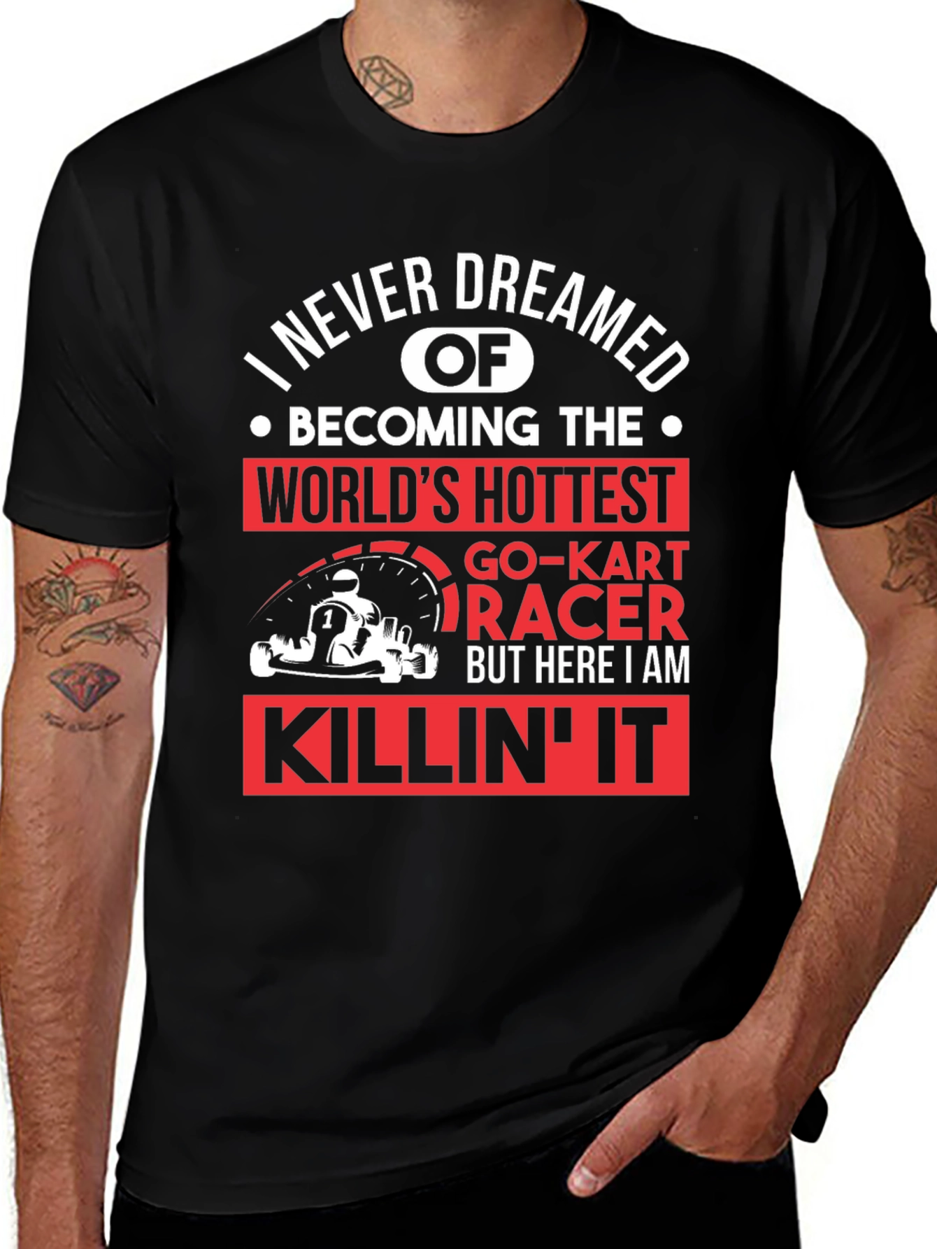Variant 8 of World's Hottest Go-Kart Racer T-Shirt