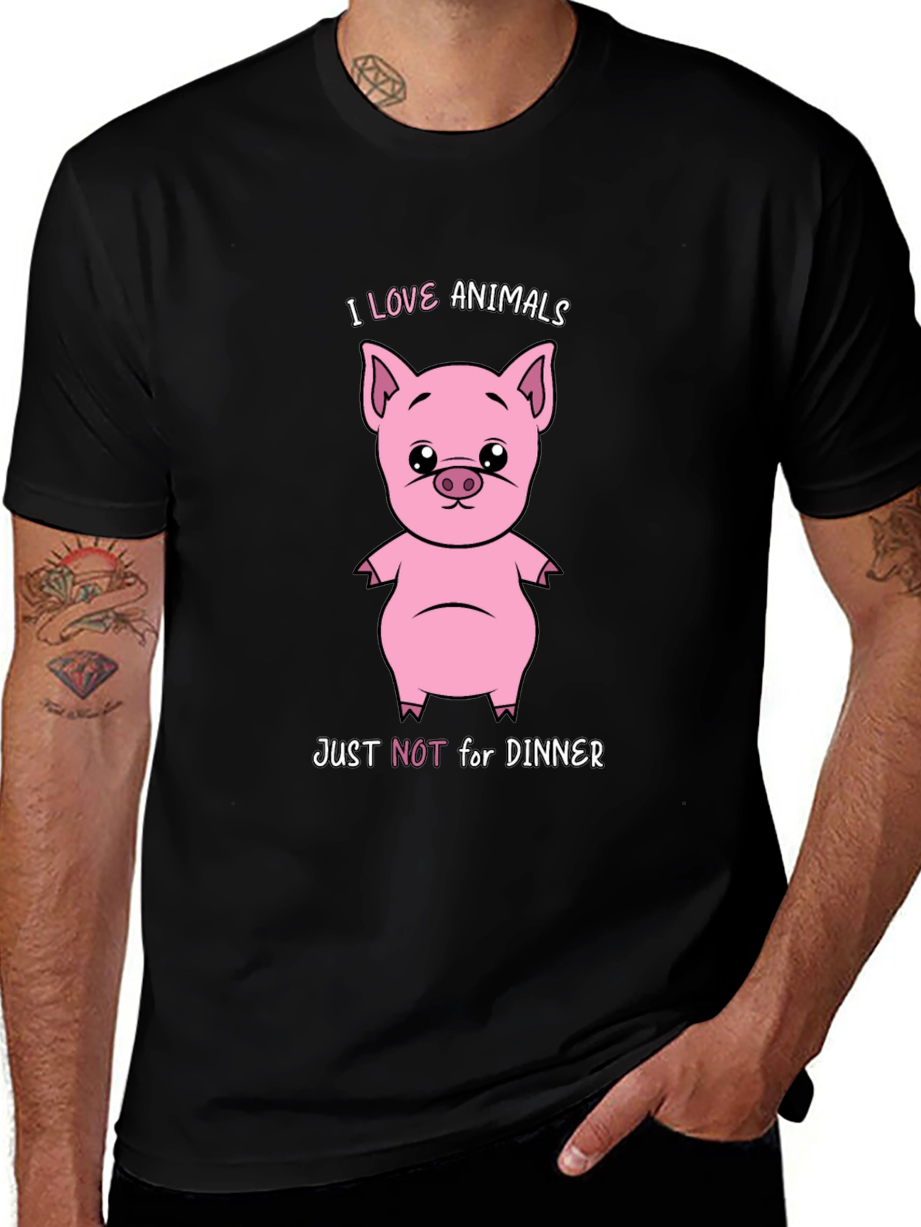 Variant 13 of I Love Animals, Just Not for Dinner T-Shirt