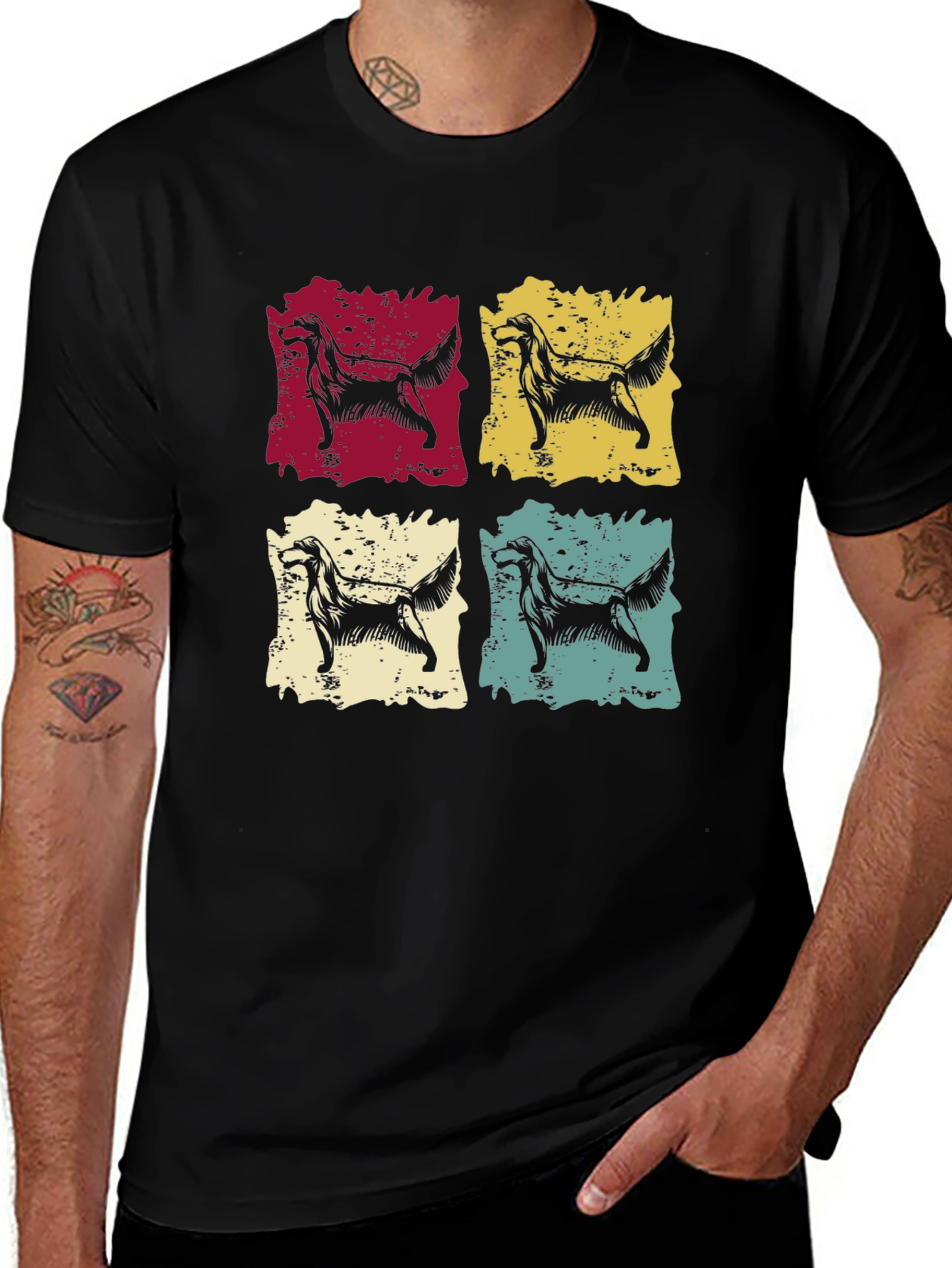 Variant 30 of Retro Dog Pop Art Graphic Tee